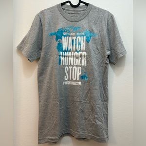 NEW Michael Kors Watch Hunger Stop limited edition tshirt size Small